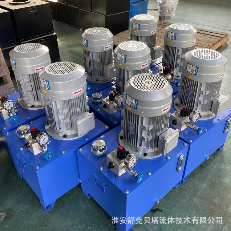 舒克贝塔流体380V7.5KW-60升单作用液压泵站