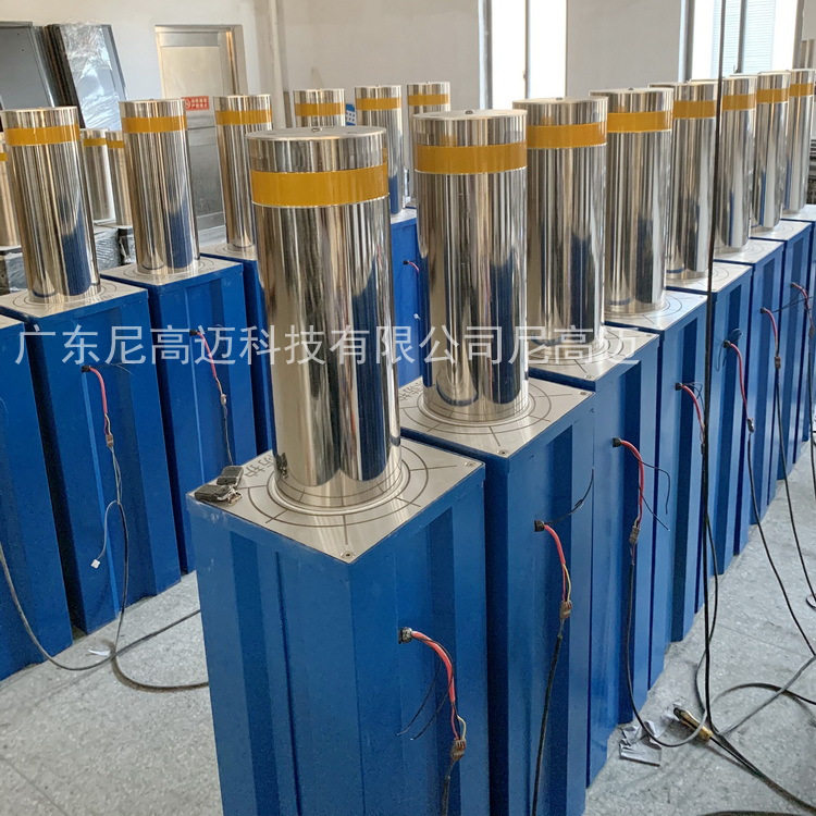 NGM液压升降柱电动半自动不锈钢学校小区防撞桩固定可拆卸地桩厂
