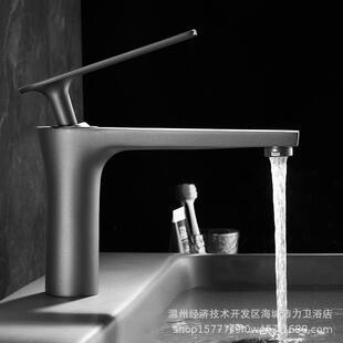 全铜卫生间洗手台上盆轻奢简约金色水镀冷热面盆龙头厂家直销