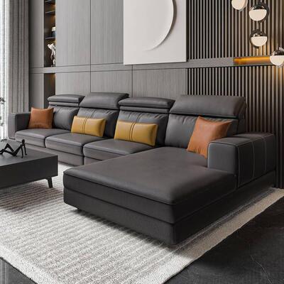 纳米科技布沙发免洗大小户型轻奢北欧可拆洗乳胶简约现代布艺沙发