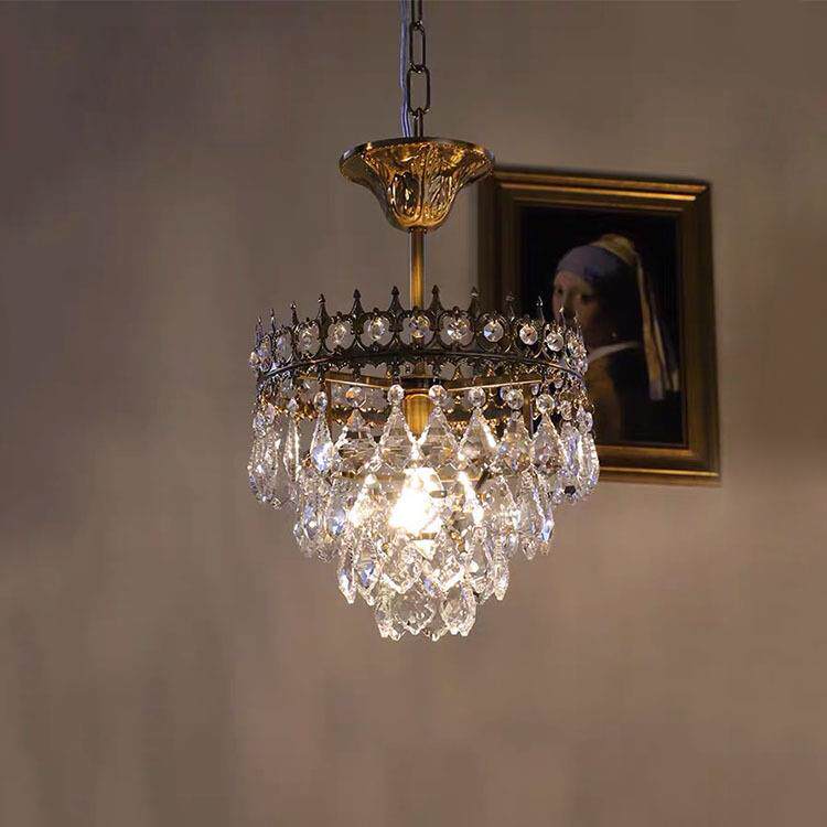 客厅吸顶灯法式简约后现代轻奢大气大厅灯具餐厅卧室水晶吊灯