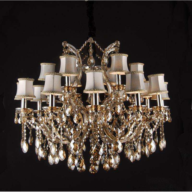 新款奢华大气欧式客厅水晶吊灯现代简约书房卧室餐厅灯别墅蜡烛灯