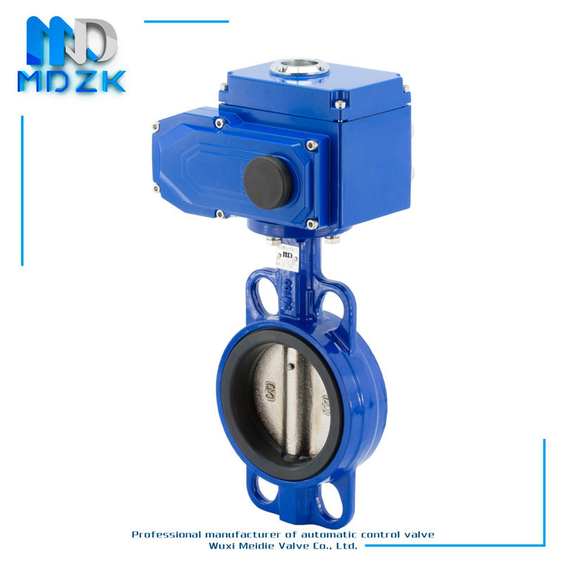 美蝶 MDZK-D971X-16Q电动蝶阀 电动对夹蝶阀 电动软密封蝶阀