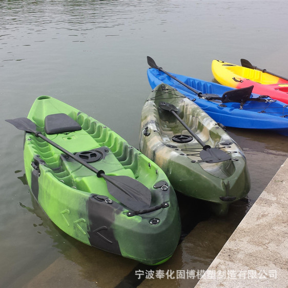 高端钓鱼艇单人平台舟工厂硬艇塑料滚塑艇皮划艇钓鱼船