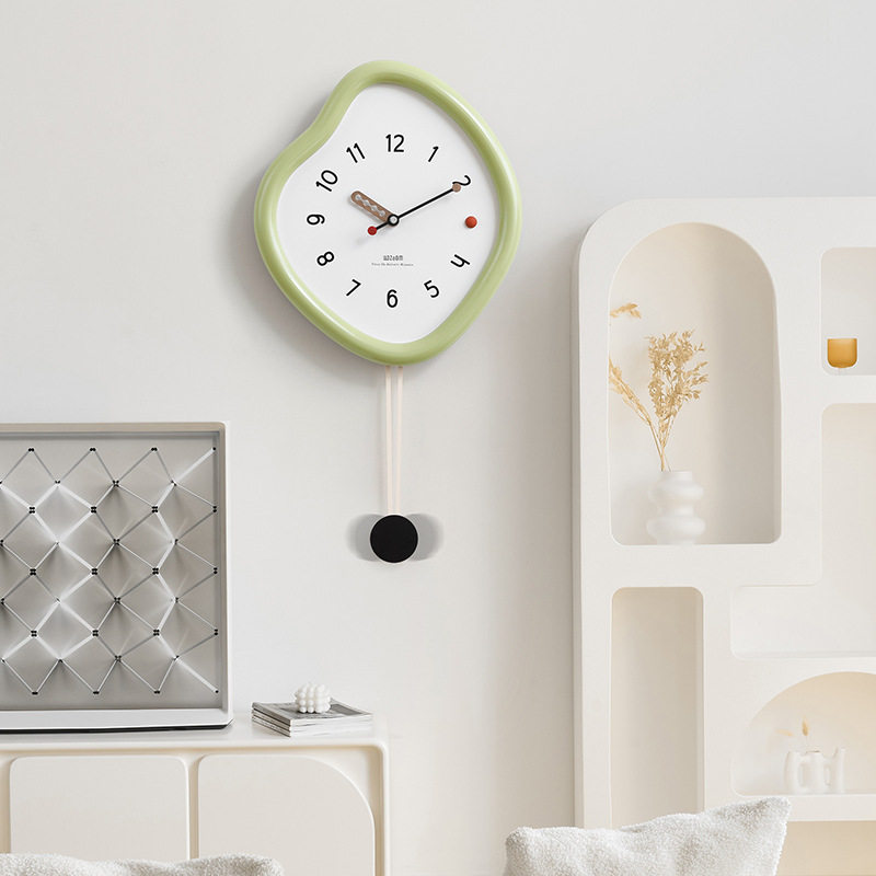 wozoom屋准钟表挂钟现代简约客厅餐厅大气创意时钟挂墙高级感