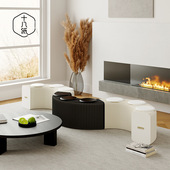 十八纸长条凳家用沙发凳换鞋 凳可叠放折叠收纳风琴纸凳子轻奢