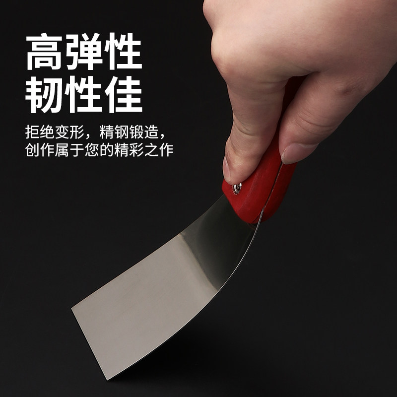 热销铲刀不锈钢油灰刀木柄清洁刀灰D刀子刮刀刮腻子工具加厚型批