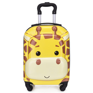 儿童行李箱18寸卡通动物可爱拉杆箱静音万向轮密码 登机旅行箱