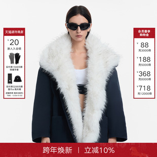 新款 Back毛领棉衣女2025冬季 Called 翻领牛仔外套 Current系列