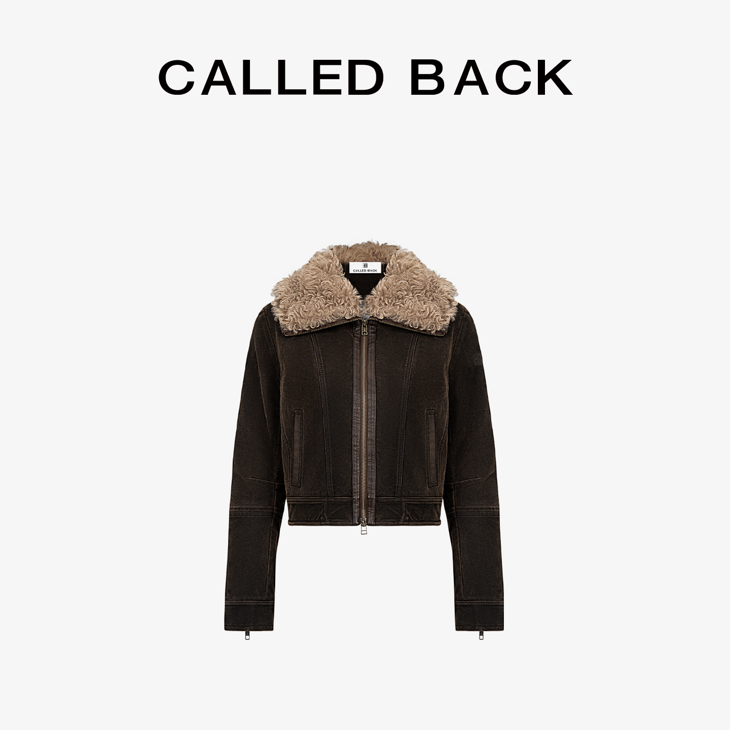 CalledBack短款外套女夹克上衣