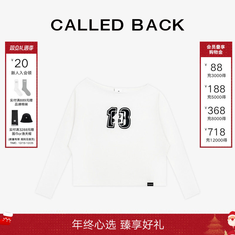 CALLEDBACK斜肩LOGOT恤