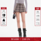 新款 CALLED BACK格纹百褶短裙女2025秋季 学院风百搭显瘦半身裙