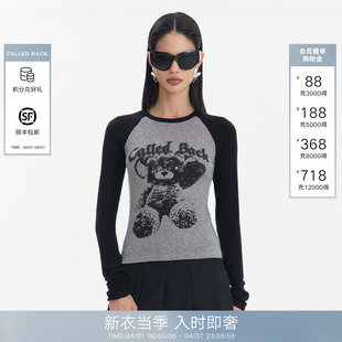 T恤女2026春夏新款 显瘦百搭上衣 Back长袖 Called Current 系列