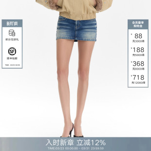 高腰显瘦百搭减龄短裙裤 CALLED BACK牛仔半身裙女2026春夏新款