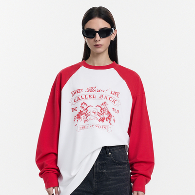 CalledBack马年新款长袖T恤女