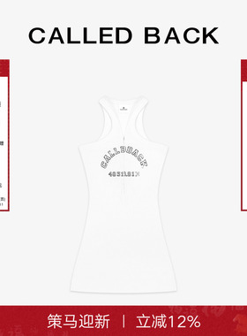 Called Back无袖连衣裙女2025夏季新款修身显瘦白色吊带背心上衣