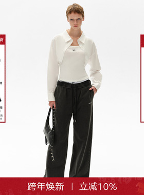 【李泳知同款】CalledBack白衬衫女秋季新款设计感小短款长袖上衣