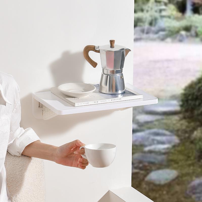 厨物CZD房墙面收纳一搁壁挂式可字折叠置物架免打孔卫生间墙板上