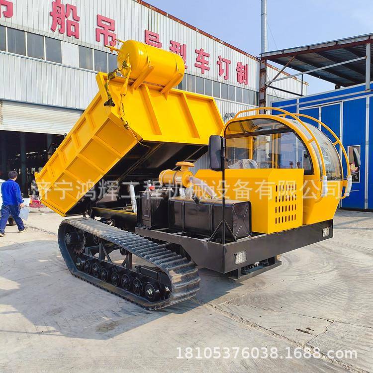 一爬山虎履带坡自卸车8吨土台石方全地输LDC-999形运车45°爬畅行