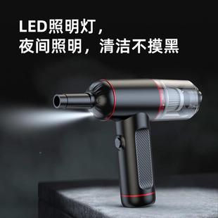 跨境汽载尘器三挡大功率LE车D照明长361续航便携车手持车用吸尘吸