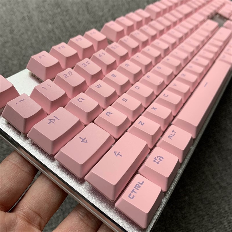 矮轴机械键盘轻薄可携式104键办公触发OA打字短键程红轴扁平白色P