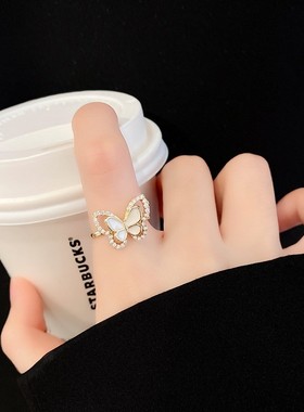 好货diamond open ring for women temperament wild rings jewel