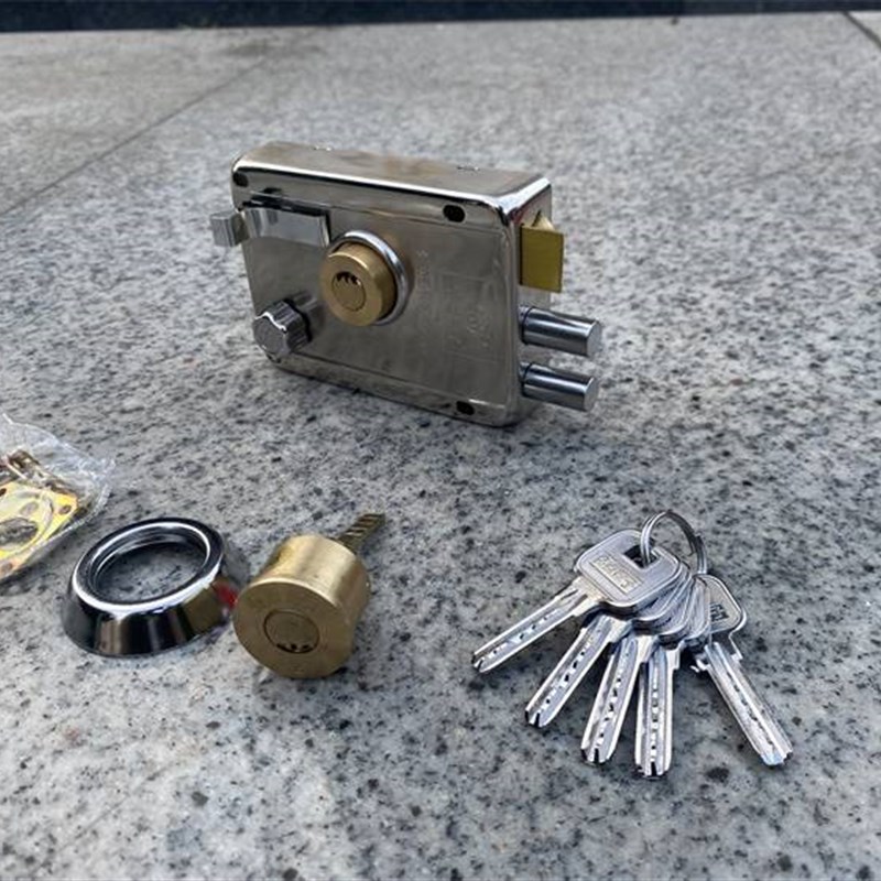 金点原子老式外装门锁叶片门锁老式大门锁铁门锁宿舍门锁防盗门锁