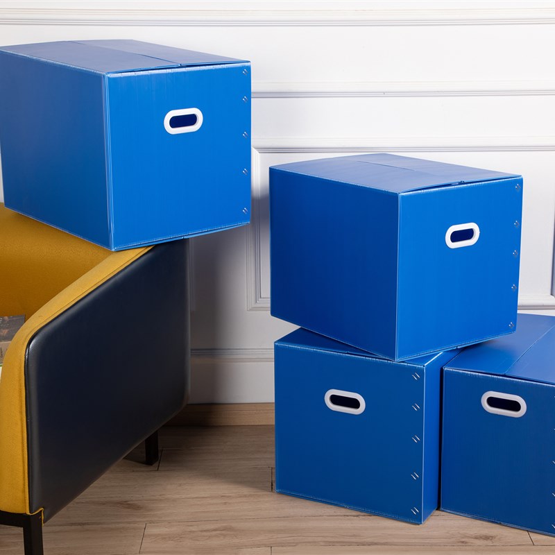 可定制特大号折叠塑料日式搬家箱防水PP中空板万通板钙塑板周转箱