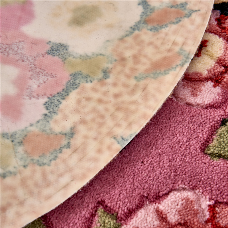 田园客厅卧室花朵吸水植绒地垫进门垫脚垫防滑地垫地毯浴室蹭土垫