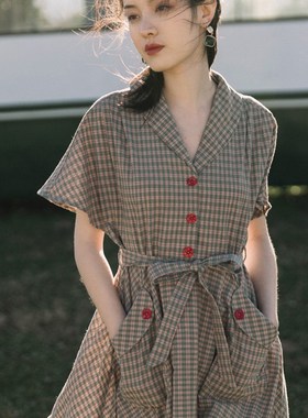 布拉吉连衣裙70年代长q裙子夏季80怀旧服装港风装复古着vitage