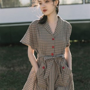 布拉吉连衣裙70年代长q裙子夏季80怀旧服装港风装复古着vitage