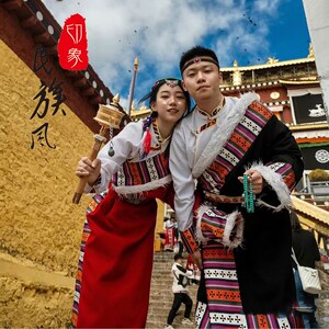 速发202新款藏族服装贵族藏袍西藏旅游少数民族风藏式舞蹈演出