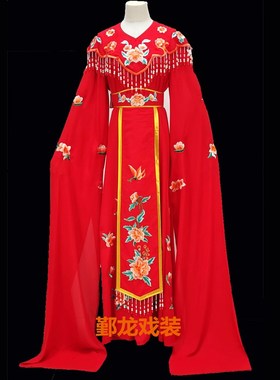 速发剧戏京剧剧越古装黄梅新款绣花长袖小旦花旦小姐七仙服装JH