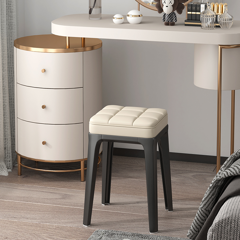 速发轻高简约化妆室生卧椅梳妆台椅子奢级美甲顾客梳妆凳子