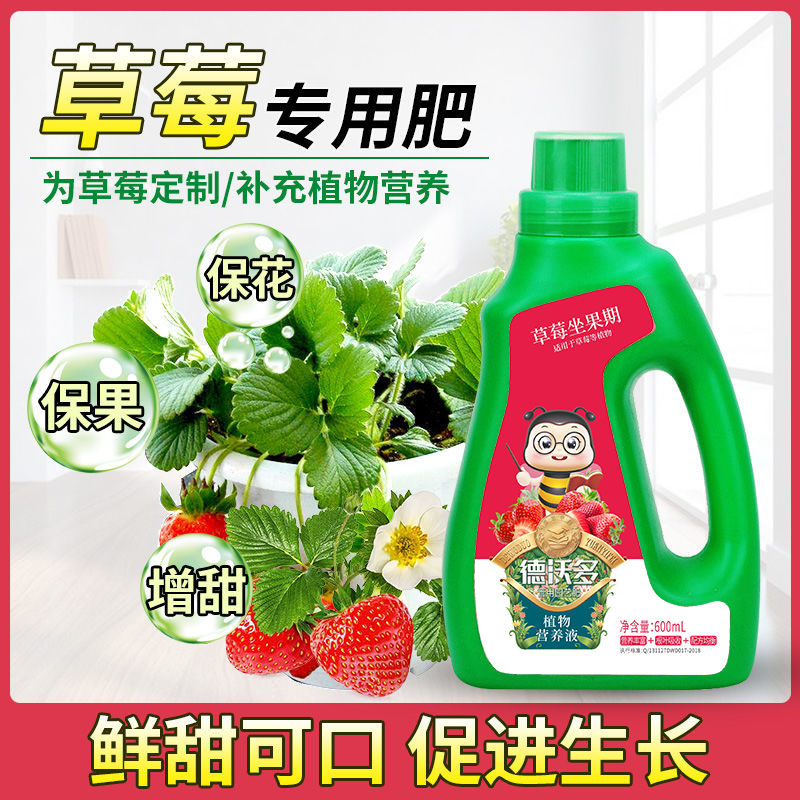 速发德肥多草莓专用营养液叶沃面生长坐果期盆栽通用型有机肥增产