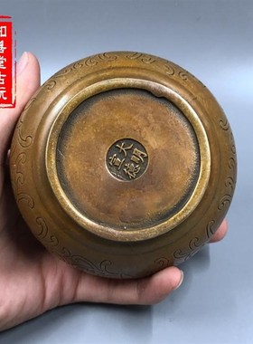 现货速发古玩铜器 仿古黄铜文房四宝摆件家居装饰工艺品 大小号笔