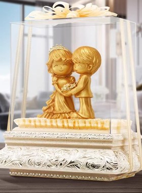现货速发弗朗德客厅玄关装饰百年好合结婚摆件轻奢实用送新人结婚