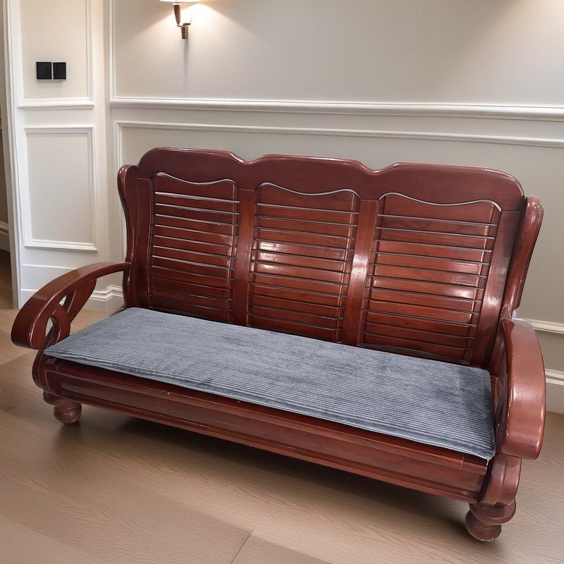 速发秋中式实木沙发棉坐垫三人长椅垫单人防滑拆洗绒夏凉垫亚麻通