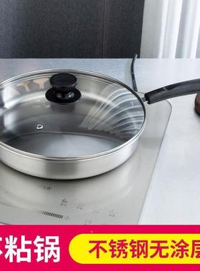 【特厚】不锈钢底煎锅不蛋粘锅具83I45_16油烟煎饼煎煎牛排23-无2