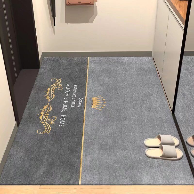 软硅藻泥地垫门口入户门脚垫子厨房卫生间吸水防滑速干大面积满铺