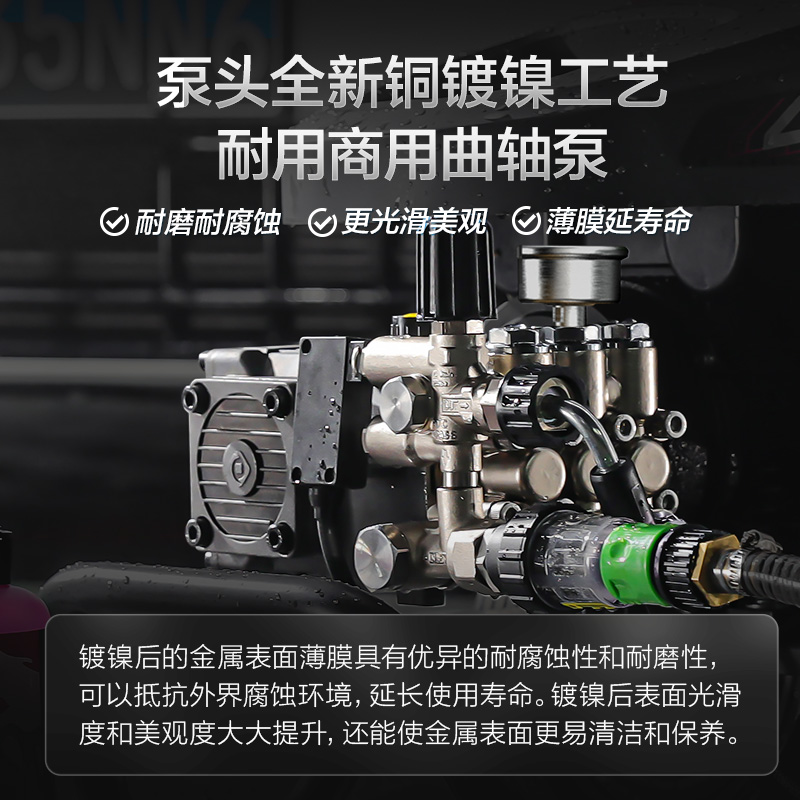 绿田洗车机商用洗车店大功率超高压清洗机220v水枪抢自动水泵虎啸