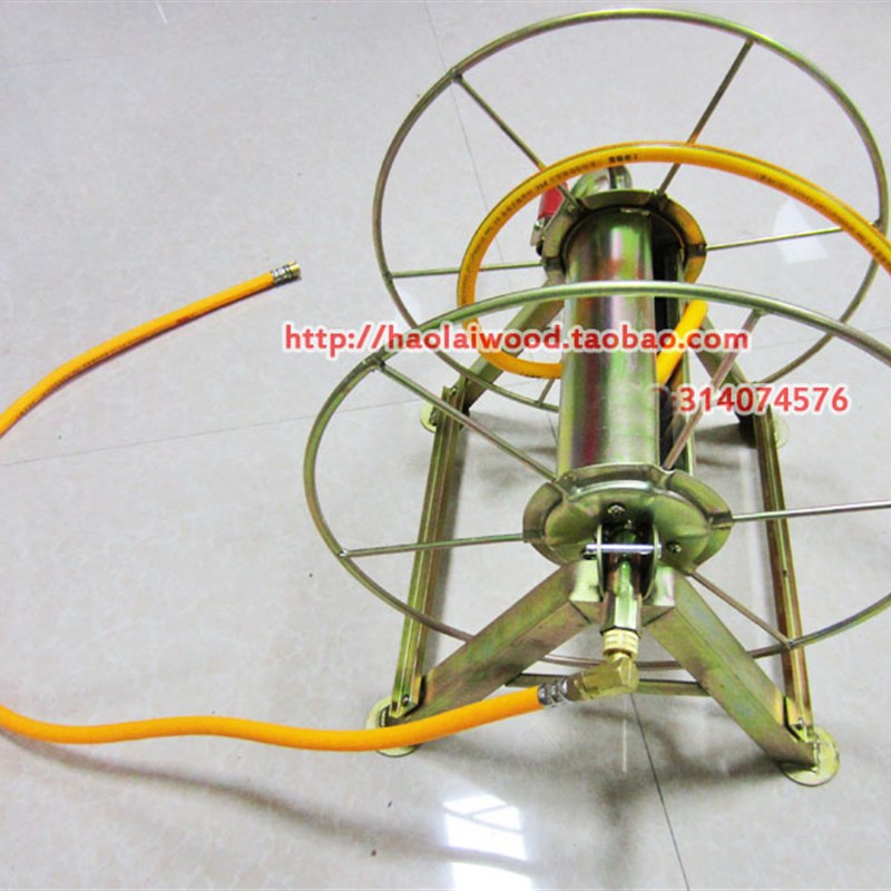 新品农用8.5mm胶管缠绕管架子 打药机喷雾泵收线摇架卷管器 100米