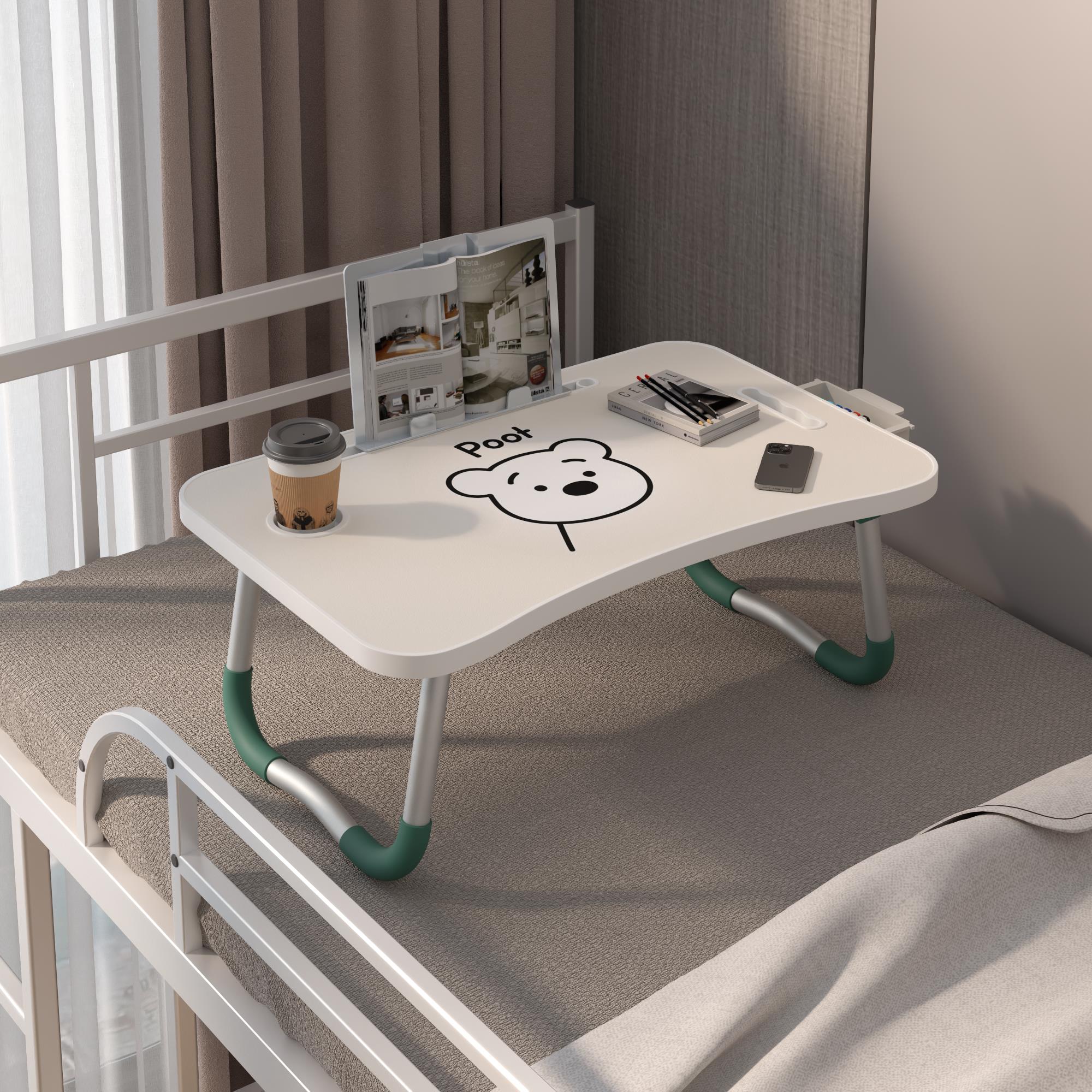 可折叠床上小桌子宿舍学习桌电脑桌家用卧室飘窗书桌学生寝室懒人