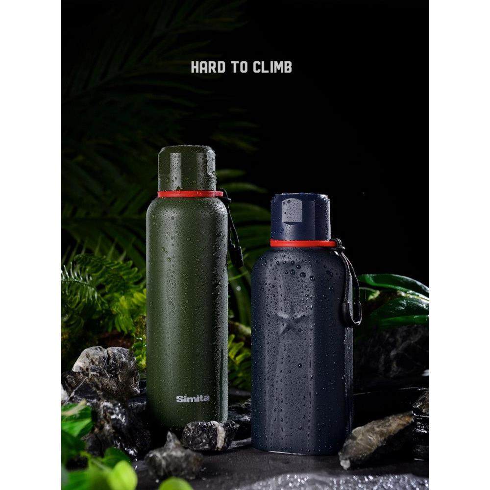 施密特战神保温杯扁形男大容量户外旅行水杯便携防漏杯盖原装配件