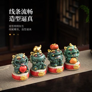 锦山堂招财貔貅桌面装饰摆件乔迁新居礼品生日蛇年新年礼物送领导
