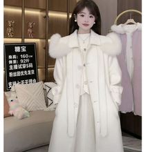 系可拆卸2024外套毛韩百搭新款领中女生时尚宽松冬季显瘦秋冬披肩