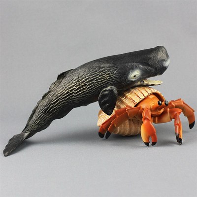 仿真抹香鲸梅氏利维坦鲸齿鲸大号梅尔维尔鲸玩具儿童X海底生物模