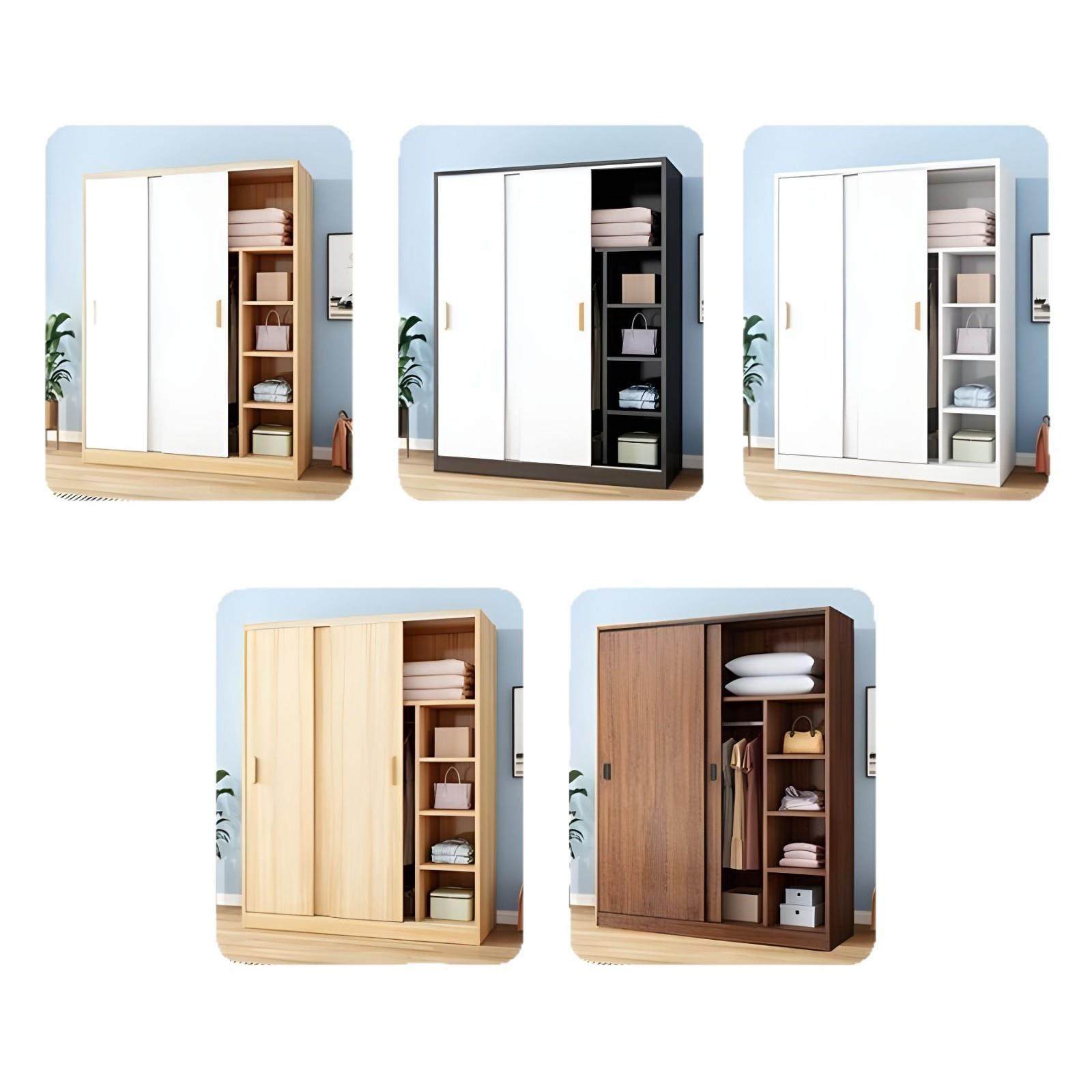 衣柜家用卧室推拉门简易组装儿童衣柜出租房储物柜小户型三门衣灬