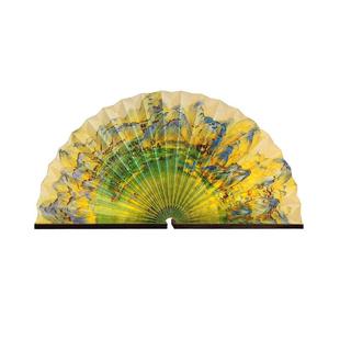 创意礼品扇形书灯LED氛围小夜灯文创礼品纸雕折叠台灯企业扇子灯