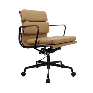 供应时尚 办公椅中背皮质转椅铝合金主架畅销椅子 现代极简伊姆斯款